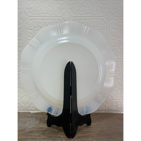 Vintage Macbeth-Evans American Sweetheart Glass Dinner Plate White - Picture 7 of 9